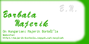 borbala majerik business card